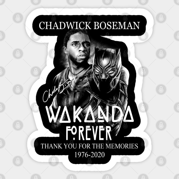 Wakanda Forever - Rip Chadwick Boseman Sticker by Phuc Son R&T